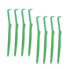 BonNee Pet001 圓錐形刷毛寵物牙刷 ssc 7入 + 隨機 1入, 綠色, 1套