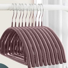 프랑온드 논슬립 가정용 플라스틱 반원 옷걸이 ONE SIZE, 브라운, 30개