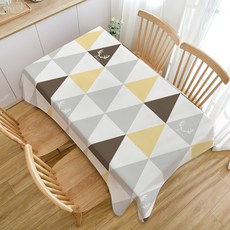 Pairing 現代極簡風格棉麻防水桌巾, ZB201, 2人用(100 x 140 cm)