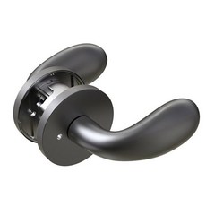 버튼 레버형 방문손잡이 다크그레이 SSL-2963, 2개