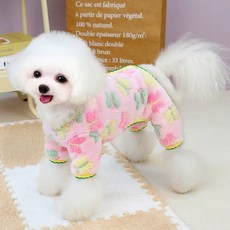 Coco studio 貓狗蝴蝶睡眠四腳衣, 1個, 粉紅色