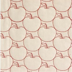 刺繡鋪棉絎縫寬幅布料, 象牙白, 1個