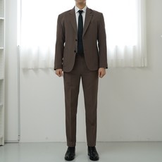 Teamspit 男士大尺碼休閒西裝外套 + 長褲套裝