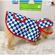 JUBICO 狗狗斗篷式雨衣 + 收納袋組合, 藍色(雨衣), 1套