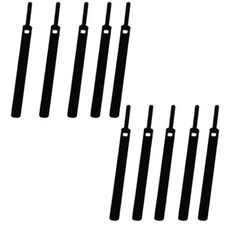 纖薄雙面魔鬼氈束線帶 B-Type, 黑色, 10個