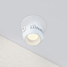 원하 DS 휴이 COB 매입등 원형 LED 10W, 화이트 + 주백색, 1개