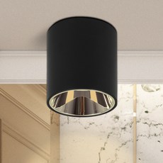 WONHA 室內圓筒直筒燈 COB LED7W 燈泡色, 黑色