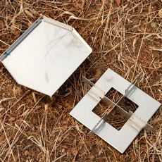 로티캠프 캠핑 접이식 화로대용 플레이트 + 받침대 세트 소형, 1세트