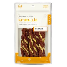 네츄럴랩 강아지 치즈말이 간식, 오리가슴살, 100g, 1개