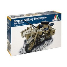 ITALERI 伊達雷利 1 : 9比例壓鑄德國摩托車附邊車 IT7403S, 1盒