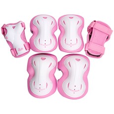 Wheelers 兒童直排輪自行車滑板車護具三件套組, 粉色, 1組