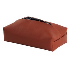 DM Corporation 北歐極簡皮革面紙盒, 磚紅色