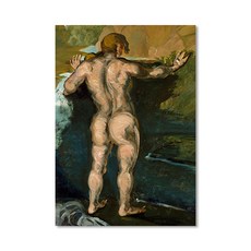 소소한감성 인기화가 4인 명화 캔버스 프린팅 액자 SSO-Pc31, 우드