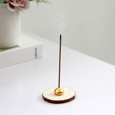 Bio Brown 原木 & 金屬年輪香座, 木質