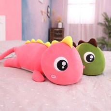 Nature Times水汪汪大眼睛恐龍靠枕 2個組, 粉色, 綠色