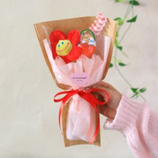 조이풀 스마일 킨더조이 꽃다발, 레드