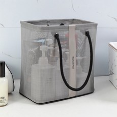 Market Plan 瀝水盥洗用品籃, 灰色