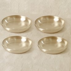 Nothyang 方字鍮器 圓形小菜碗 大, 4個, 金色