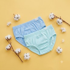 오가닉맘 아동용 수피마 브리프 삼각팬티 2종 세트