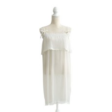 COLLYS GOLF 女款百褶浴袍 5 FREE(55~77), 白色, 1個