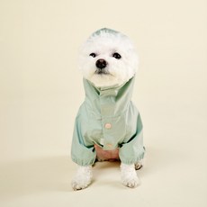Woolly 狗狗四腳雨衣, 薄荷綠, 1個