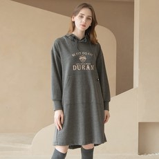 DURAN 舒適連帽斗篷式連身裙 DTF3W-5108