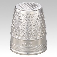 Clover 可樂牌 簡約不鏽鋼頂針 NO 3 34-403, 1個, 單一顏色