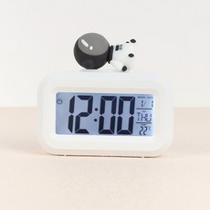 리나블루 귀여운 다기능 알람 탁상시계, 우주비행사