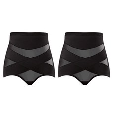 문릿 여성용 뱃살 잠금 메쉬 보정속옷 2p