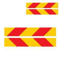 Reflex Prism用後反射貼 A型 斜線 左側 2入+右側 2入組, 1套