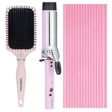 VODANA 電棒捲+隔熱墊+氣墊梳組 40mm, 奉FD40, 紫色