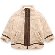 JELISPOON 童款時尚高領麂皮毛絨外套