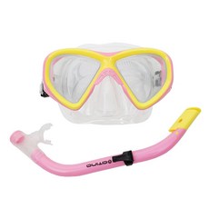 阿蒂娜 兒童用 呼吸管 + 面罩 套裝 ASS-K201, 粉色的