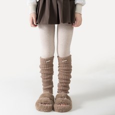 유블리 아동용 누바루 골지 기모 겨울 레깅스