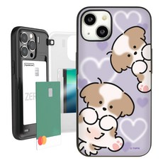 유스픽 왕왕귀여워 발라당 마그네틱 미러카드 휴대폰 케이스