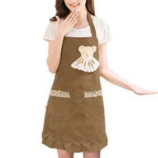 데이소이 사랄라한 디자인 모음 앞치마, 베어 브라운