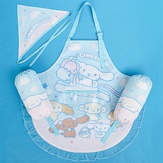 三麗鷗 女童用 大耳狗喜拿圍裙 + 棉花糖袖套 + 頭巾套組 PR022