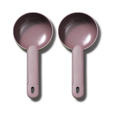 Itgom 簡約犬貓飼料勺, 2個, 酒紅色