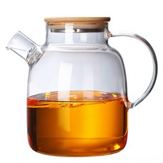 자연무이 한차전용 내열유리 주전자, 혼합색상, 1.8L, 1개