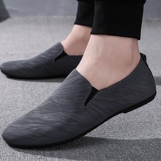 어클락 남성용 은은 패턴 클래식 로퍼 JNH274