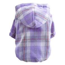 格子 襯衫 連帽 連身裙 T恤 背心 高領T 毛衣 連身衣 PRDP0106, 紫色, 1個