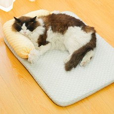 DING DONG PET 寵物糖果枕頭一體式涼墊, 灰色, 1個