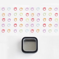 Yarna 掛式記號圈 50入 + 收納盒套組, 1套, 隨機出貨(記號圈)