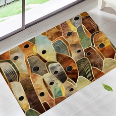 稀有價值100%幾何重複圖案藝術地墊, 07, 1個