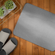 Tamsaa 硬質硅藻土腳踏墊 附砂紙+防滑墊, 深灰色, 1個