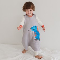 Cordi-i 男童恐龍圖案連身睡衣背心 藍色