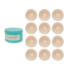 AMAPO 矽膠胸貼 膚色 12p + 鐵盒組, 1個