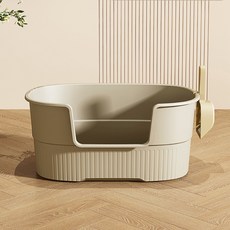 REDPUPPY 溫泉貓砂盆, 深米色, 1個