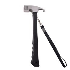 Truly House 戶外多功能高碳鋼地釘鎚/鑄鋼營槌/營釘槌, 黑色, 1支