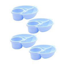 은스홈 캠핑 나눔접시, 블루, 4개